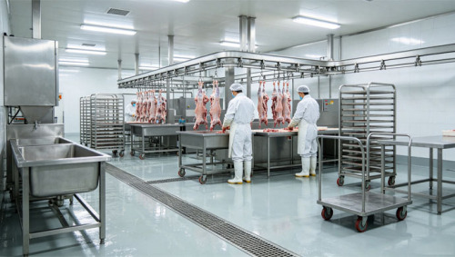 Laboratorio di macellazione di bestiame e pollame