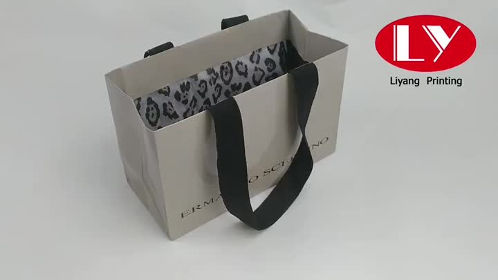 luxo sacos de papel personalizados