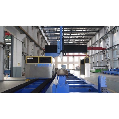 Section steel laser secondary processing line helps steel structure companies to produce efficiently