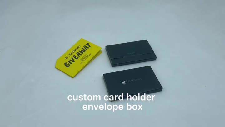 Custom printed card holder