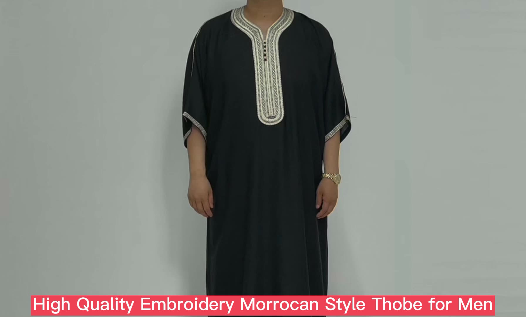 Cagulazione islamica Arabo saudita Dubai Men Thobe jubah jalabiya kimono abito musulmano jubbah boubou thawb thawb per uomini1