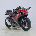 Freio de disco duplo de alta velocidade 400cc Gasoline Sport Motorcycle para adulto1