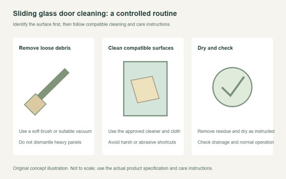 How to Clean Sliding Glass Door Surfaces and Tracks