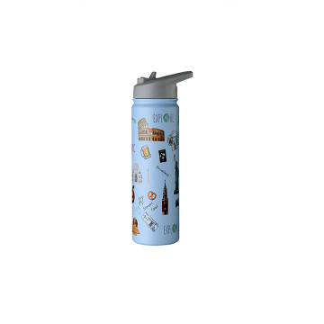 stainless steel wide mouth sport water bottle