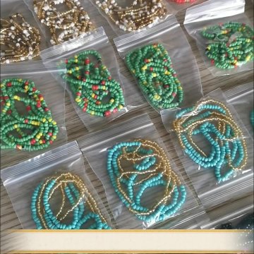 Wholesale Bohemian Multi Layer Chain Set Colorful Seed Bead Waist Beads Belly1