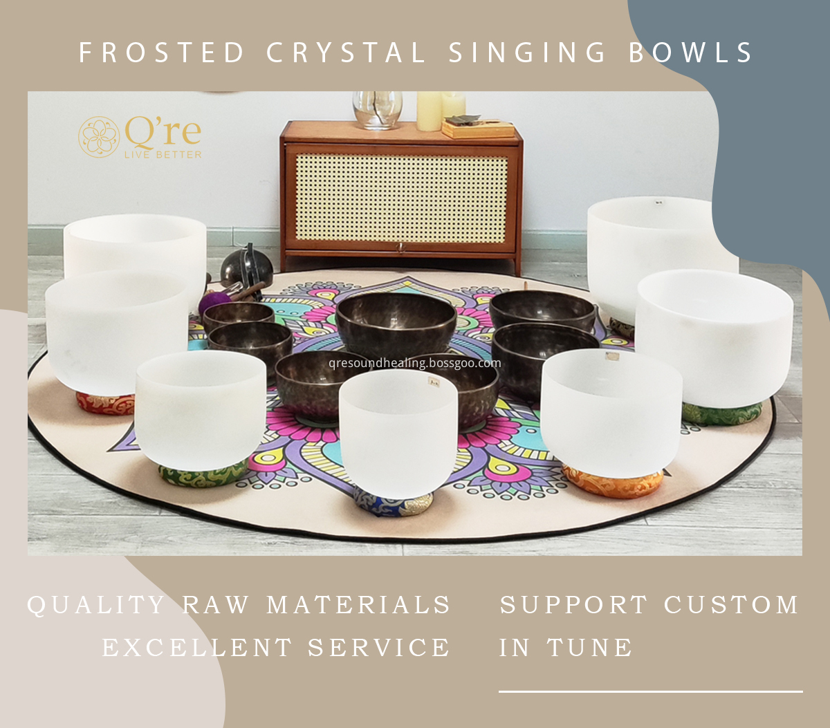 White Crystal Singing Bowl