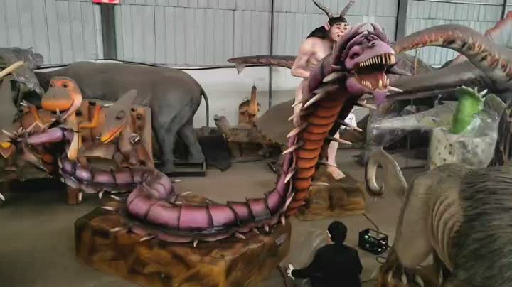 Lifelike animatronic monsters