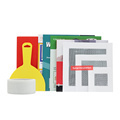 Aluminum Drywall Repair Kit with Fiberglass Mesh Adhesive - Patch for Wall Cracks (2 inch, 4 inch, 6 inch, 8 inch)1