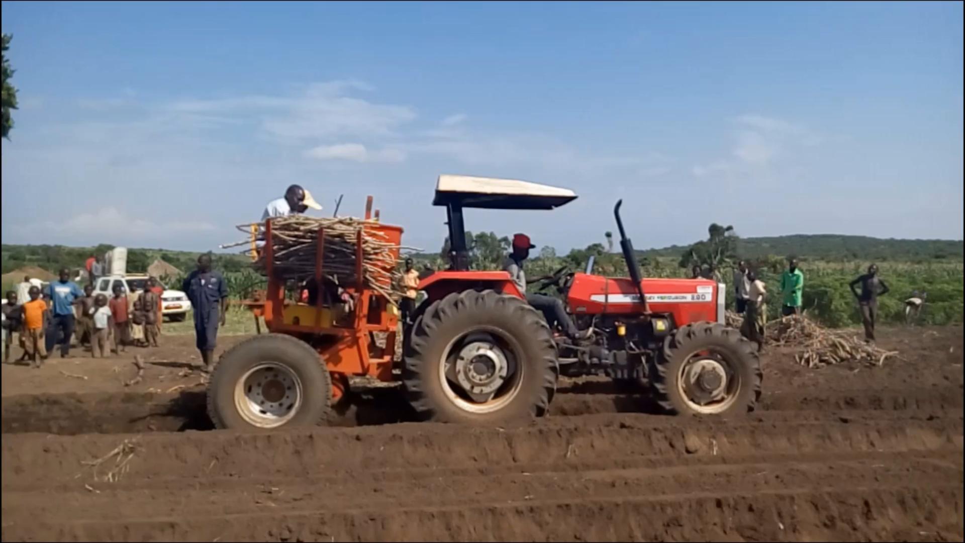 planteur de manioc de type billonnage