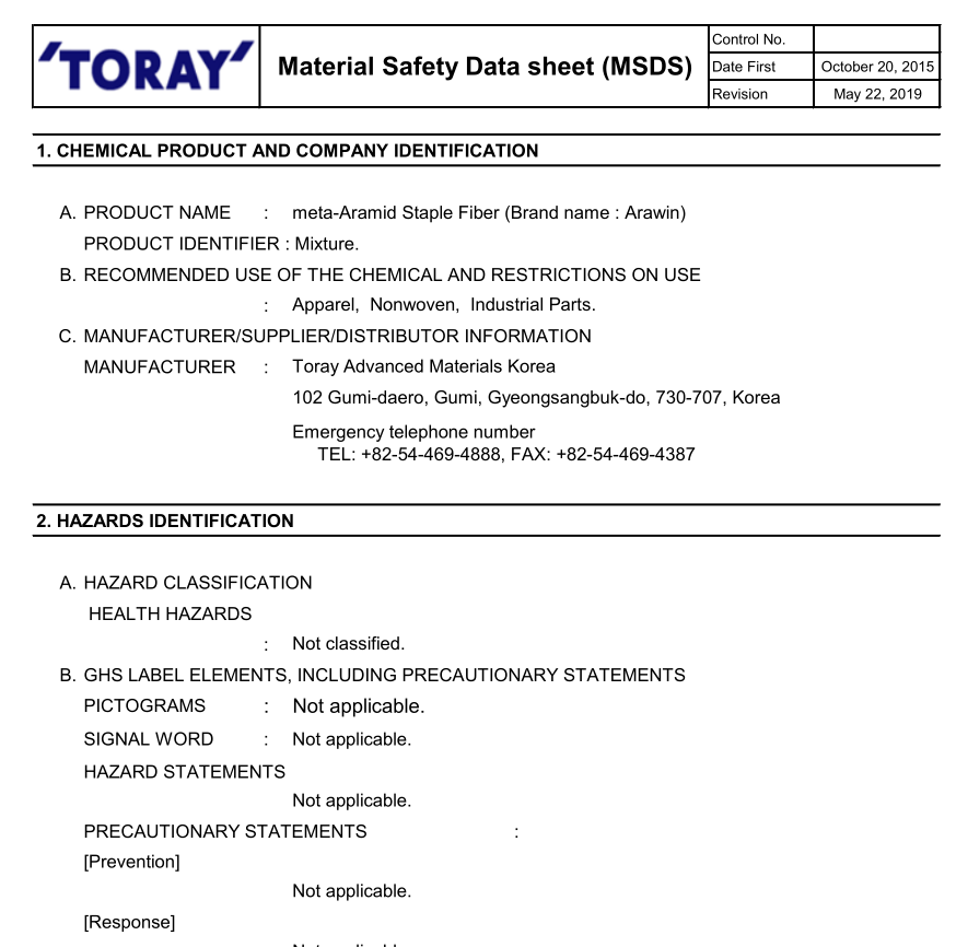 MSDS