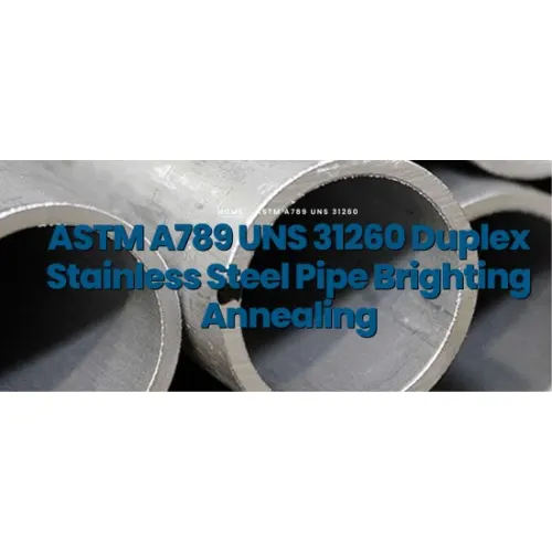 ASTM A789 UNS 31260 DUPLEX PIPE D'ACIER SOI