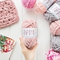 High Quality Fros Yarncrafts: 100% Polyester Dyed Fancy Yarn for Knitting, Hats, Scarves & Storage Baskets1