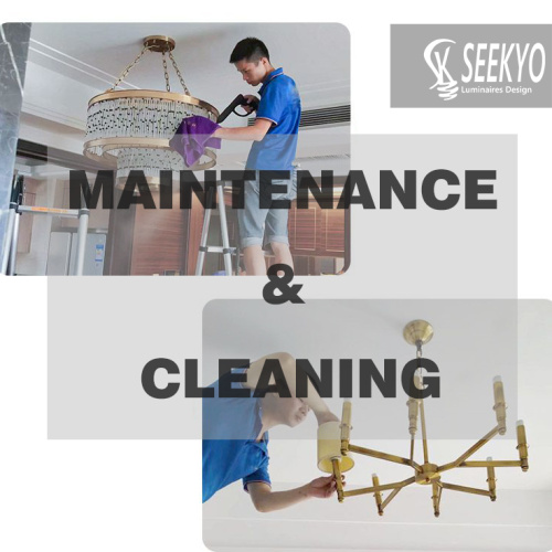 Daily maintenance and cleaning of chandelier