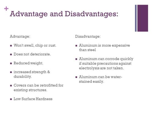 What is the disadvantage of aluminum windows?