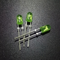 Oval LED Diode DIP 546 346 Green Diffused CE ROHS1