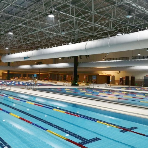 Fiber fabric duct-swimming pool-elephant water world swimming pool application