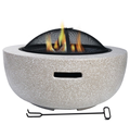 Outdoor garden backyard MGO ceramic fire pit fire bowl wood charcoal bbq grill1