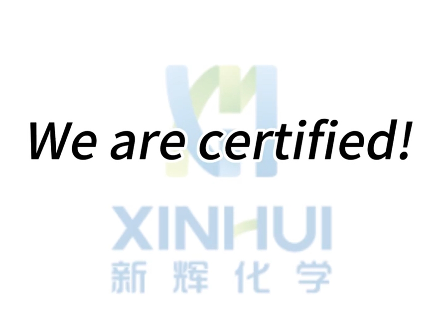 xinhui polyurethane adhesive certificates