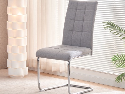 Diga adeus ao chato: abraça o estilo com cadeiras de jantar cinza de flor!