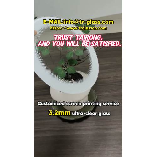 ¡Experimente la excelencia con el vidrio ultratransparente de 3,2 mm y la serigrafía personalizada de Tairong!