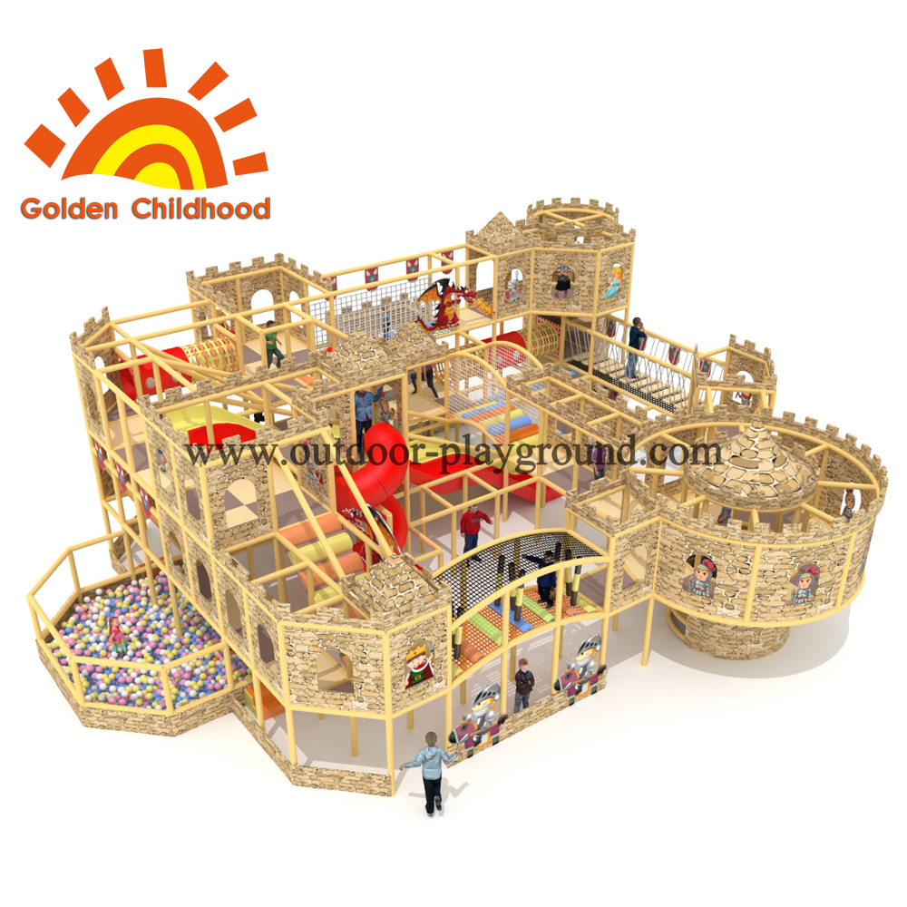 Wooden Castle Indoor Playground Equipment For Sale