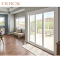 ODICK Exterior hurricane rated double transparent double glazed sliding glass doors Low-E glass patio slider doors1