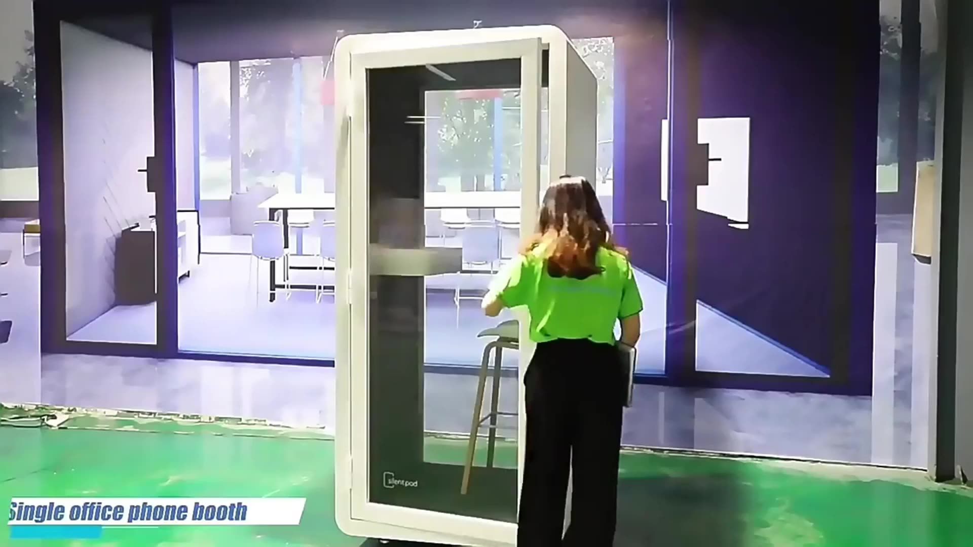 ราคาต่ำราคาต่ำ soundproof booth work work sound proof phone booth acoustic pods1