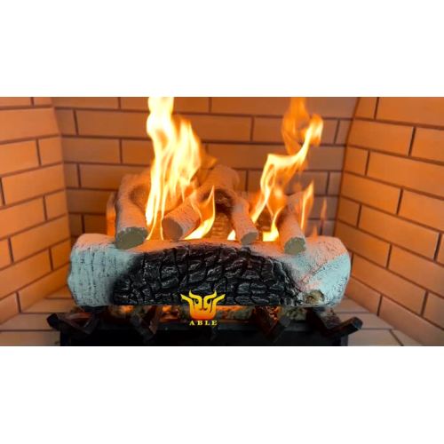 White birch fireplace logs vedio