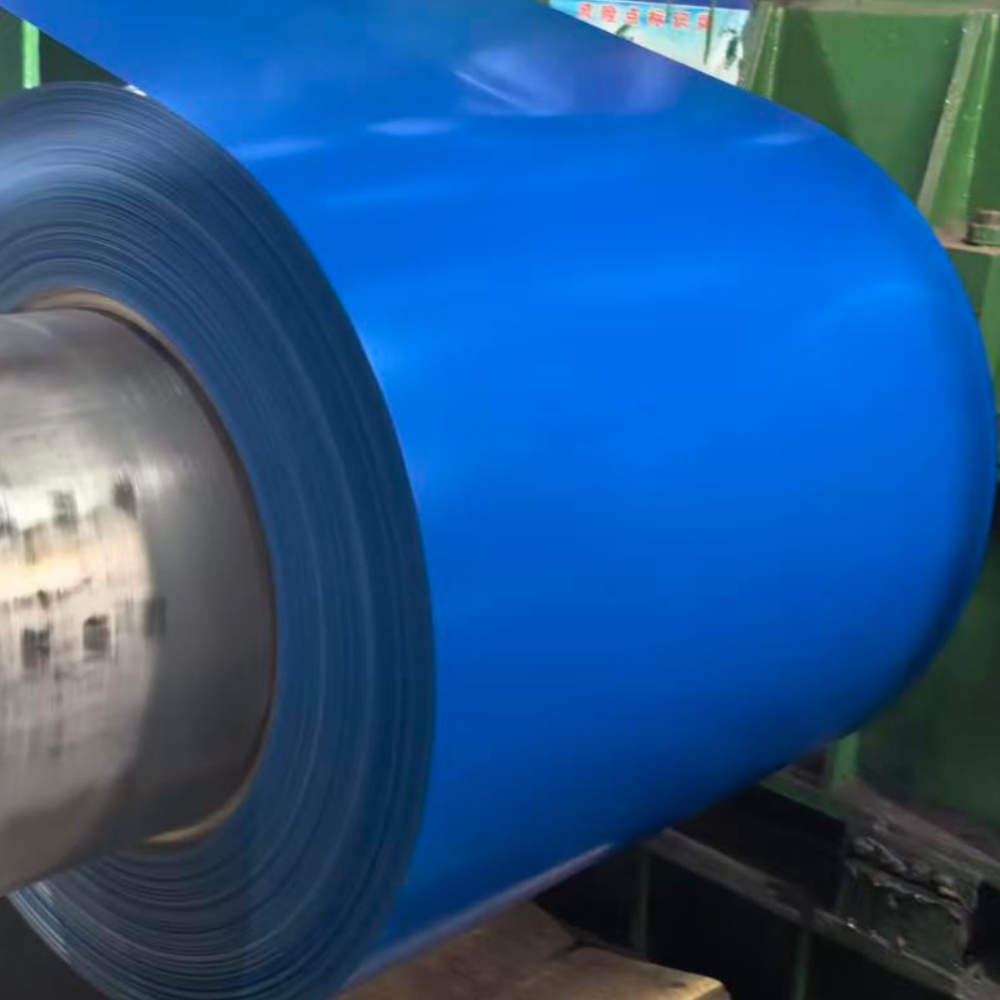 Bobine d'acier recouverte de fluorocarbone PVDF bleu ~ 1