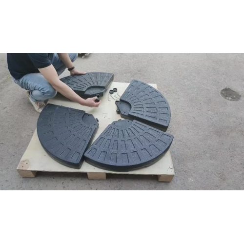 Suntikan air jualan panas 95L PE Shell Umbrella Base 1