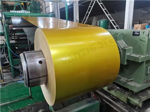 gold steel coil