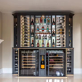 Groothandel Europees stijl IJzeren werk aangepaste woonkamer muur gemonteerd supermarkt bar opbergkastje display Wine Rack11