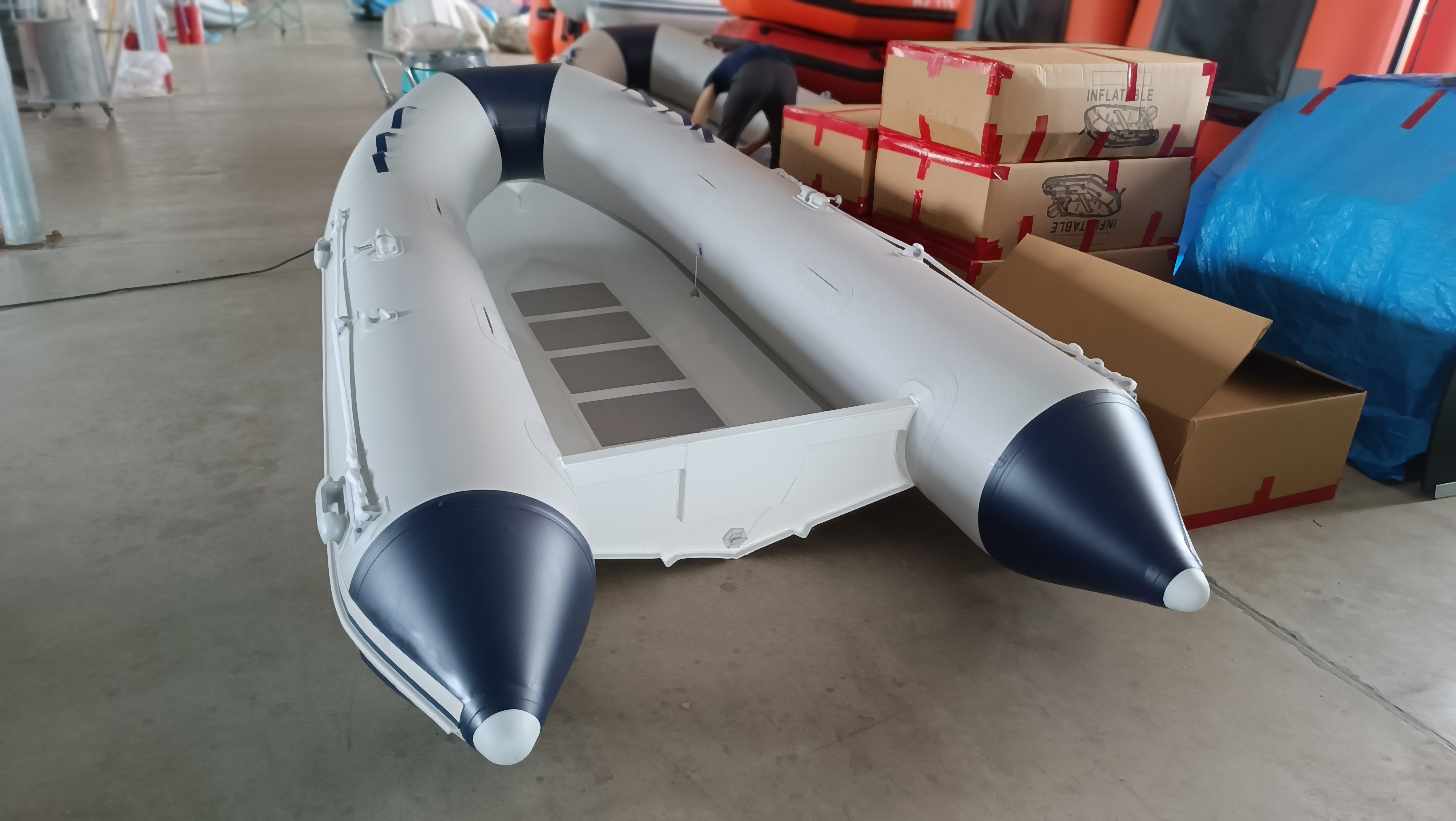 aluminum rib inflatable tender boat