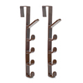 5-Layer Door Hook Hanger Plastic Organizer for Towels and Clothing1
