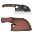Natural Wooden Rivet Full Tang Handle 5Cr15MoV Stainless Steel Forged Chef Knife1
