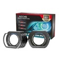 TAOCHIS 2.5 inch & 3.0 inch Acrylic 5D Angel Eyes Lens Shroud for Projector - White and Yellow RGB Color Lens Covers L & U Types1