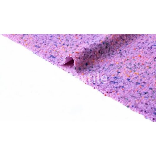 အရည်အသွေးမြင့် Brand Fashion Design Wool Polyester ရောင်စုံ Tweed Fabric အမျိုးသမီးများအတွက် Coat