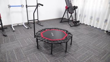 Foldable Fitness Trampoline with adjustable handle Indoor Mini Rebounder Trampoline for Adults Kids Home Gym Equipment1