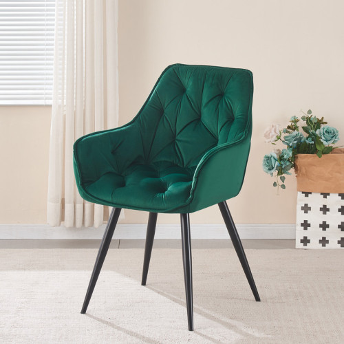 A cadeira de jantar de veludo verde da Bribrion cativa a Europa, definindo uma nova elegância