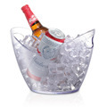 Transparent Wine Champagne Beer Ice Bucket with Handles - Large Ice Cooler for Party1