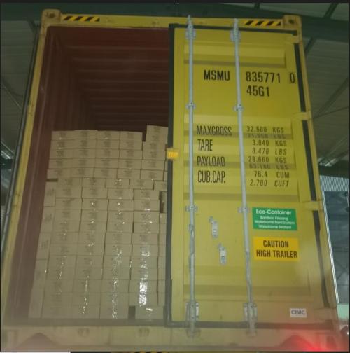 One Container of Sun Shade Sail for US Customer`s order was delivered to Tianjin Port