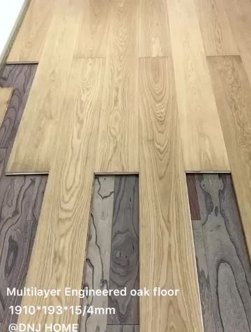 Multilayer engineered wood floor