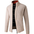 Hot Sale Men's Thickened Warm Zipper Cardigan Sweater1