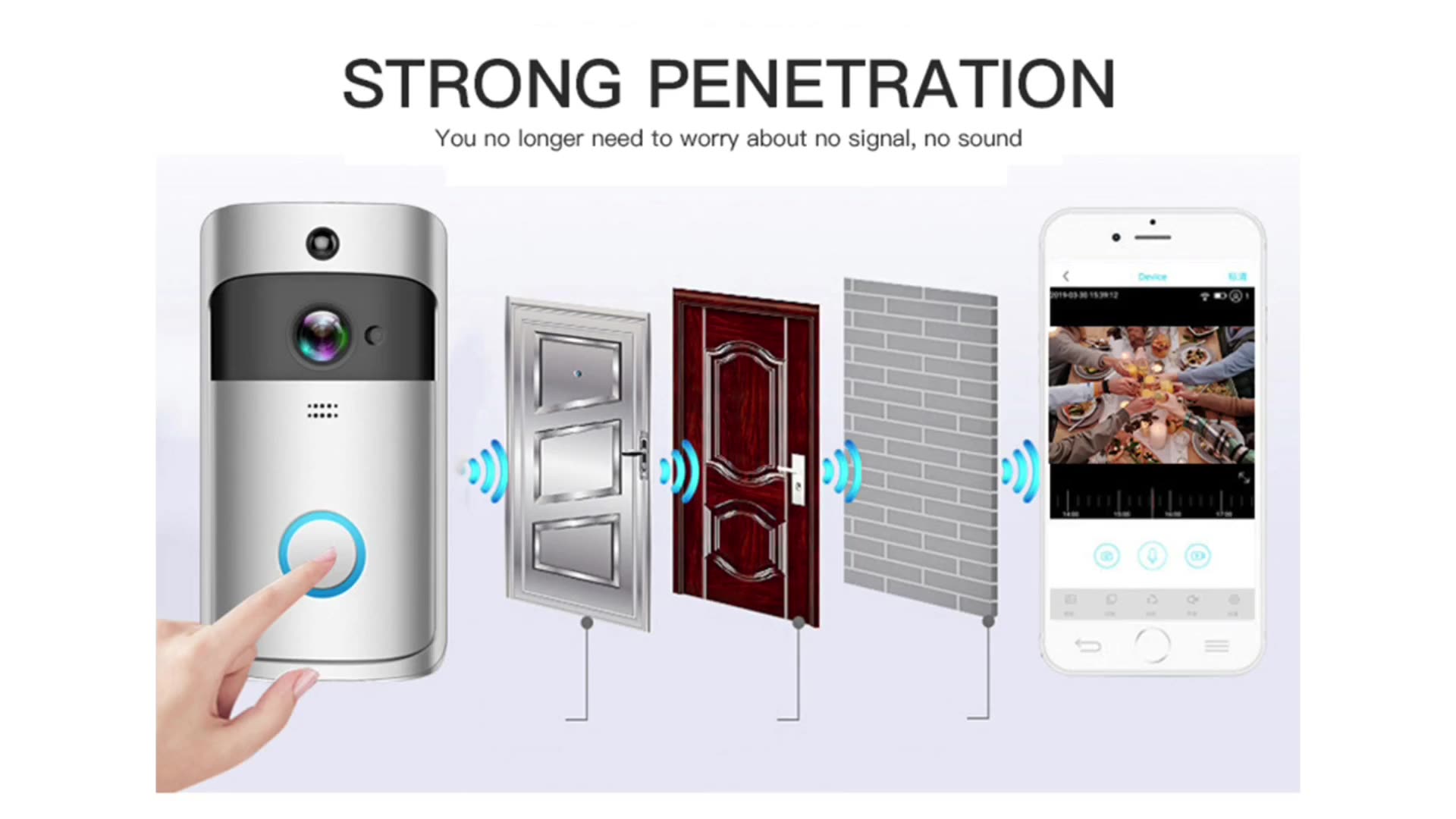 Smart Video Camera Doorbell With Tuya App Control1