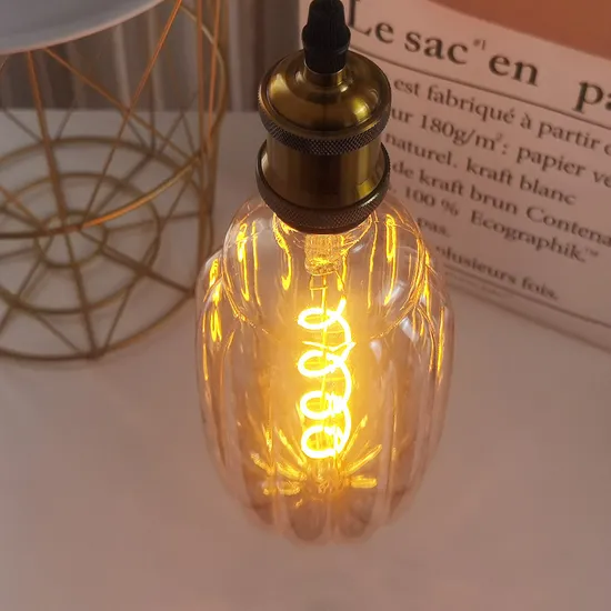 Bulbos Vintage Edison con diseño de jaula de ardilla para iluminación única1
