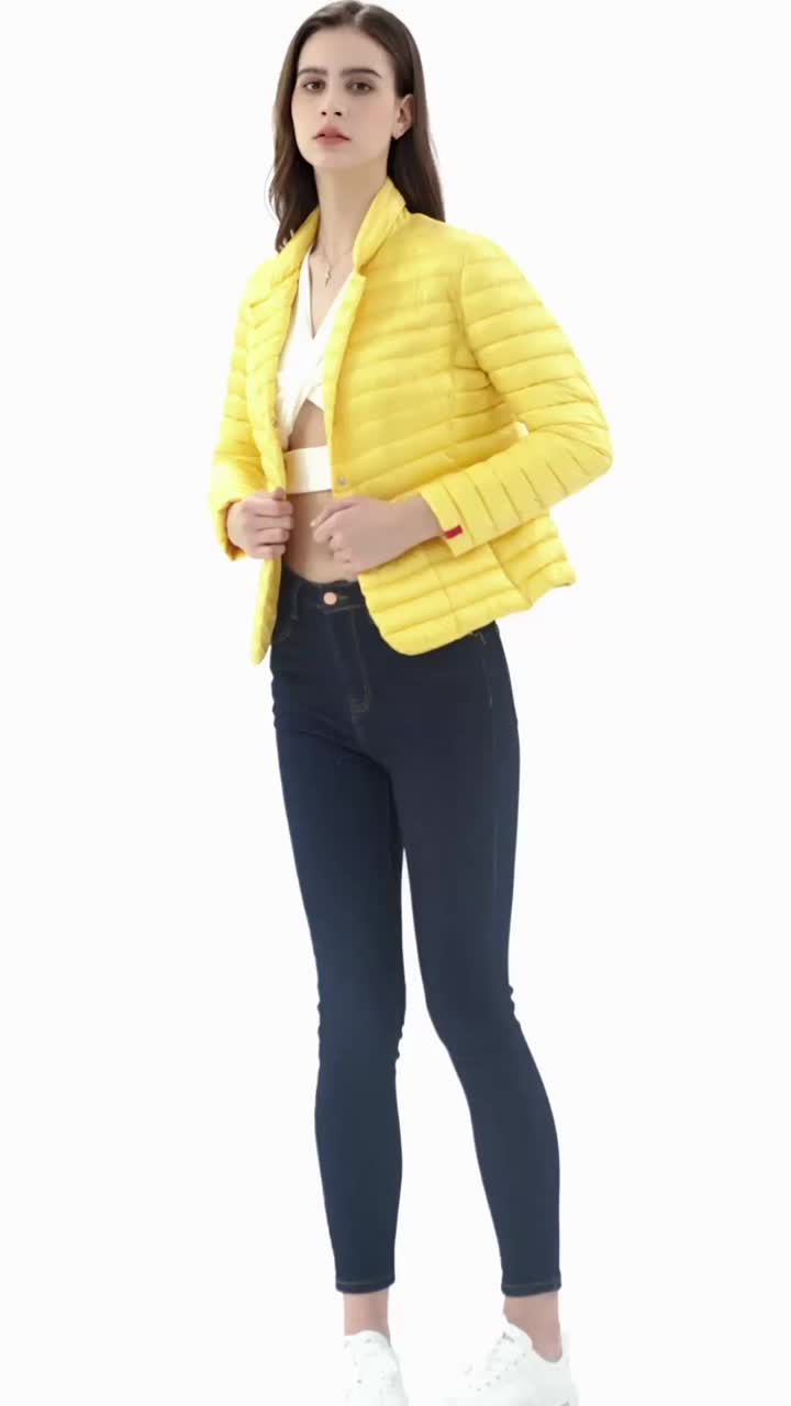 Yellow Down Cotton Jacket