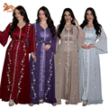 Abaya Dubai 2024 Chiffon Abaya 2 Pieces Set Diamond Flare Ladies Dresses Abaya1
