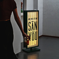 Stainless Steel Corrugated Acrylic Light Box with Warm LED Lighting1