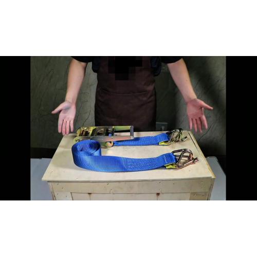 Ratchet strap na may swan hook