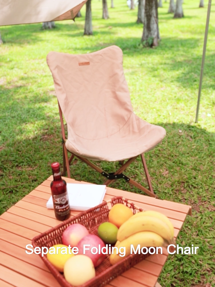 Camelo ao ar livre Glamping Dobring Butterfly Cadeira portátil Confortável piquenique para piquenique Fishing Felting Moon Chair1